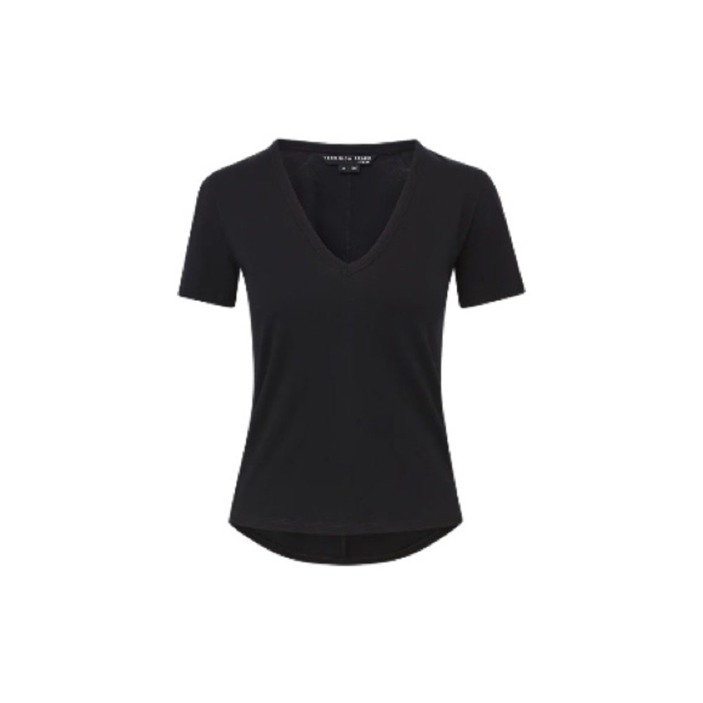 Veronica Beard Cindy V-neck T-Shirt - Picture 2 of 6
